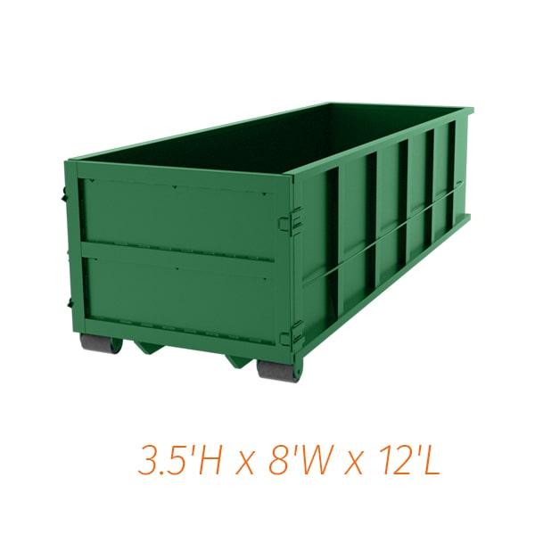 10-yard dumpsters are a popular choice for residential projects including minor home renovation and yard waste disposal